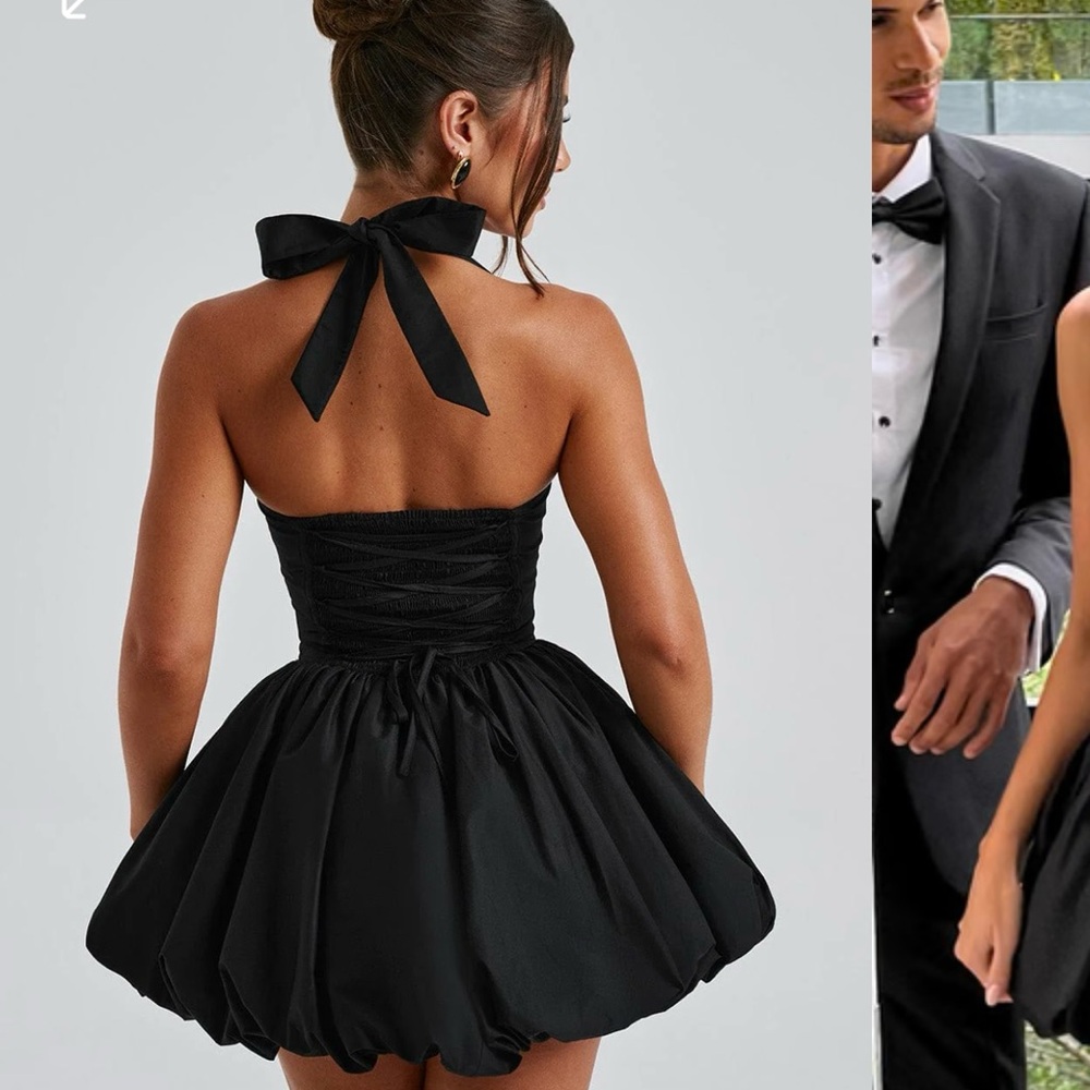 BLACK MARICIA MINI DRESS